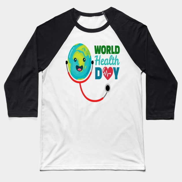 world health day 2020 Baseball T-Shirt by potch94